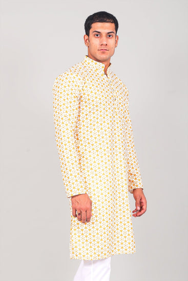 Bluesaanchi Elegantly Casual Yellow Kurta set - Veshbhoshaa