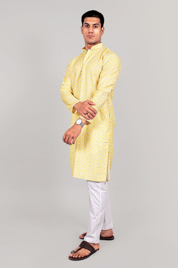 Bluesaanchi Elegantly Casual yellow Kurta set - Veshbhoshaa