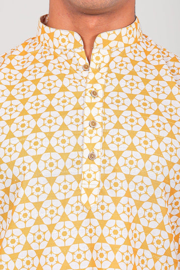 Bluesaanchi Elegantly Casual Yellow Kurta set - Veshbhoshaa