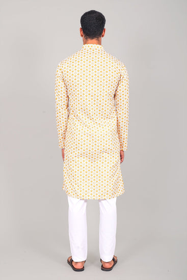 Bluesaanchi Elegantly Casual Yellow Kurta set - Veshbhoshaa