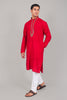 Bluesaanchi Festive Embroidered Red Kurta set - Veshbhoshaa