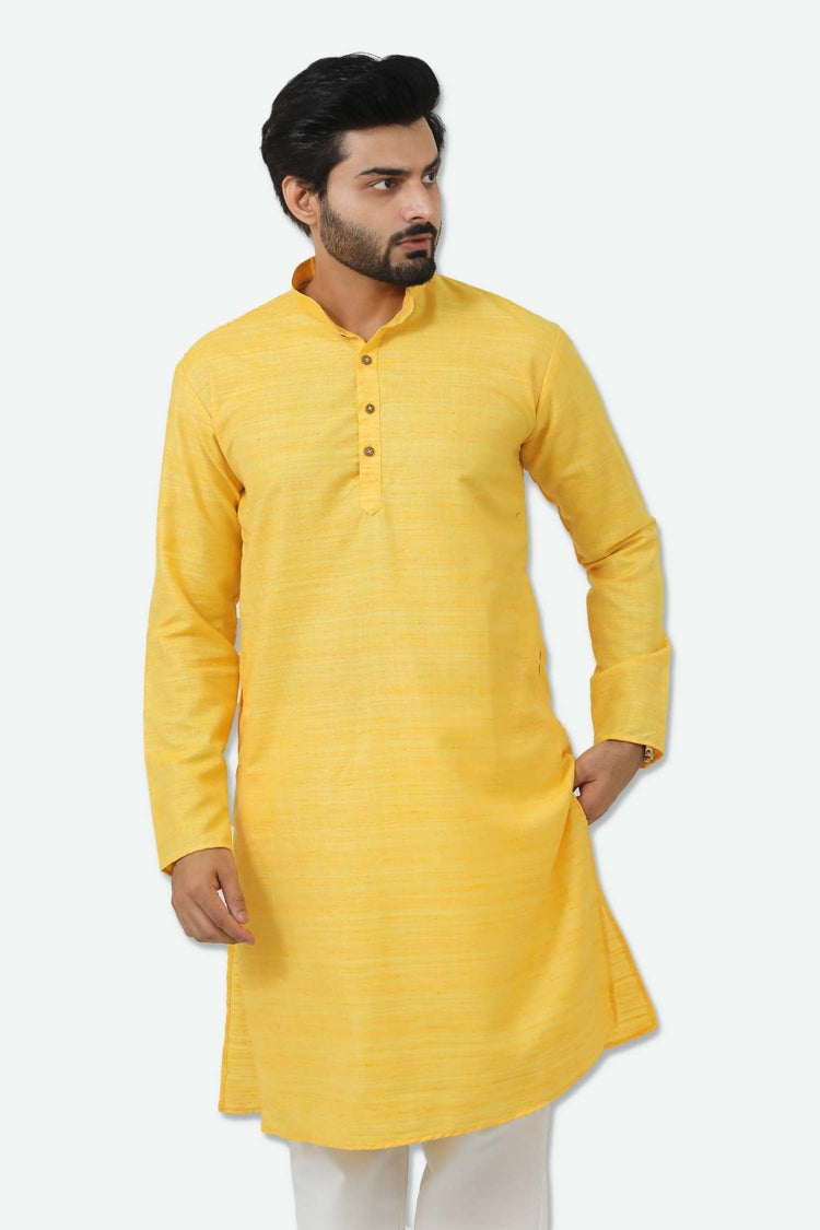 Bluesaanchi Mango Textured Men's Kurta Set - Veshbhoshaa