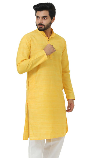 Bluesaanchi Mango Textured Men's Kurta Set - Veshbhoshaa