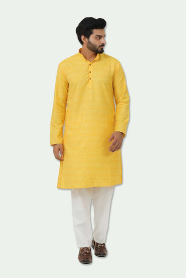 Bluesaanchi Mango Textured Men's Kurta Set - Veshbhoshaa