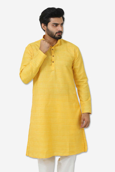 Bluesaanchi Mango Textured Men's Kurta Set - Veshbhoshaa