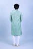 Bluesaanchi Men's Green Embroidery Glass Kurta Set - Veshbhoshaa