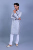 Bluesaanchi Men's Grey Embroidery Kurta Set - Veshbhoshaa