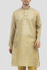 Bluesaanchi Men's Light Golden Color Silk Kurta Set - Veshbhoshaa