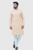 Bluesaanchi Men's Light Orange Kurta Set - Veshbhoshaa