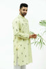 Bluesaanchi Men's Light Yellow Printed Kurta Set - Veshbhoshaa