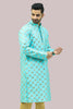 Bluesaanchi Men's Mirror Work Kurta Set - Veshbhoshaa