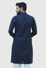Bluesaanchi Men's Navy Blue Kurta Set - Veshbhoshaa