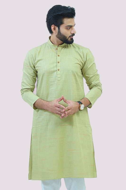 Bluesaanchi Men's Pista Kurta Set - Veshbhoshaa