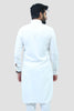 Bluesaanchi Men's White Pathani Kurta Set - Veshbhoshaa