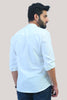 Bluesaanchi Men's White Short Kurta - Veshbhoshaa