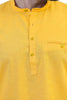 Bluesaanchi Men's Yellow Casual Short Kurta - Veshbhoshaa