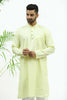 Bluesaanchi Men's Yellow Matka Silk Kurta Set - Veshbhoshaa