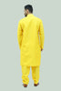 Bluesaanchi Men's Yellow Raw Silk Kurta Set - Veshbhoshaa