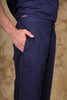 Bluesaanchi Navy Pathani Kurta with Trouser Pant - Veshbhoshaa