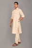 Bluesaanchi Pathani Cream Color Kurta with Trouser Pant - Veshbhoshaa