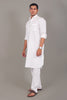 Bluesaanchi Pathani White Color Kurta with Trouser Pant - Veshbhoshaa