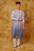 Bluesaanchi Zari Work Light Blue Kurta with Trouser Pajama - Veshbhoshaa