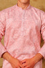 Bluesaanchi Zari Work Pink Kurta with Trouser Pajama - Veshbhoshaa