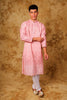 Bluesaanchi Zari Work Pink Kurta with Trouser Pajama - Veshbhoshaa