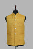 Men yellow khadi  bandi - Veshbhoshaa BLUESAANCHI Men's Yellow Classy Regular Fit Waistcoat / BUY Mandarin Collar Bandi For Mens