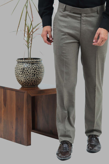 Men Trount Grey Trouser - Veshbhoshaa
