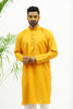 Men Yellow Matka Silk  Kurta Set - Veshbhoshaa BLUESAANCHI Men's Designer silk Yellow Color Kurta Set / BUY Ethnic Yellow Kurta For Mens