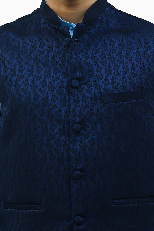 Men Blue Waistcoat/BlueSaanchi/ Blue Waistcoat for Men