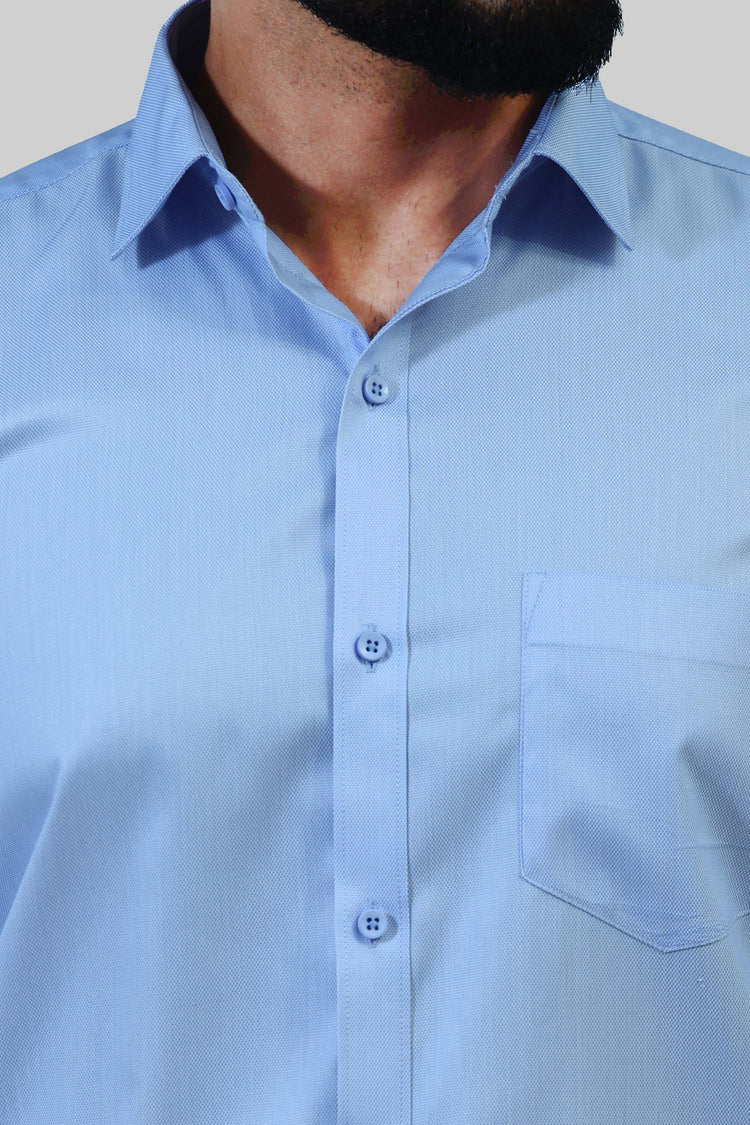 Veshbhoshaa's BlueBird Blue Formal Shirt For Men
