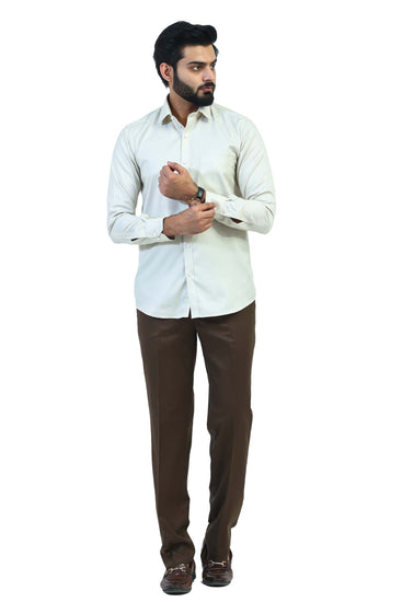 Men Light Brown Shirt - Veshbhoshaa